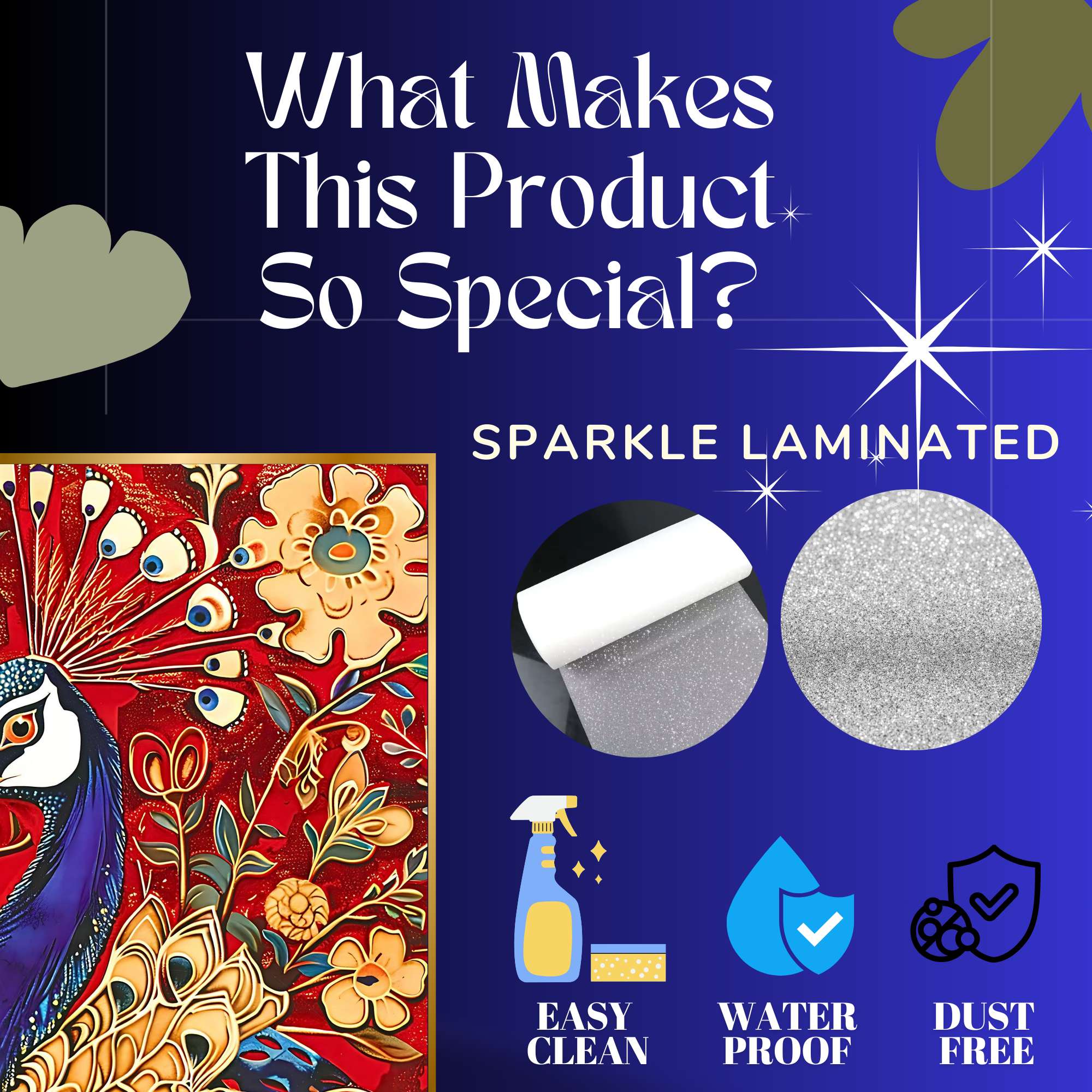 Set of Three Wall Paintings for Wall Dacoration Golden Framed Wall Paintings for Living Room & Bedroom Wall Art for Home Decoration & Office Wall Décor (18x12 inch CH-GD3-4) - Image 2